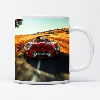 Classic Ferrari Speedster Red Country Road
