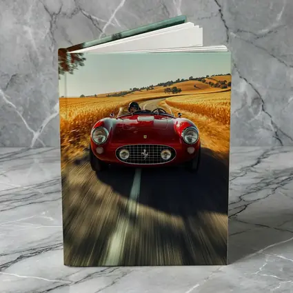 Classic Ferrari Speedster Red Country Road