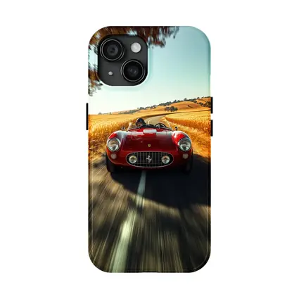 Classic Ferrari Speedster Red Country Road