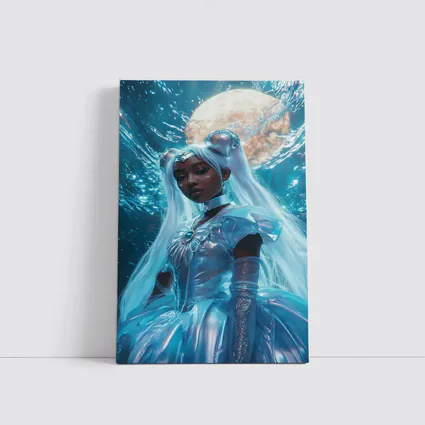 Sailor Moon Black Girl Fantasy Moon Background