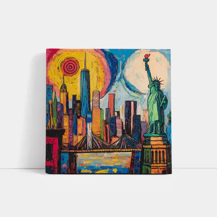 New York City Skyline Bold Pop Art