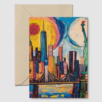 New York City Skyline Bold Pop Art