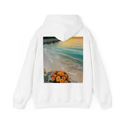 Orange Roses Bouquet Tropical Beach Sunset