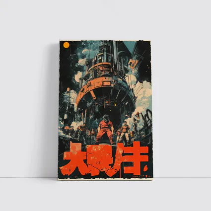 Retro Japanese Anime Industrial Sci Fi Scene