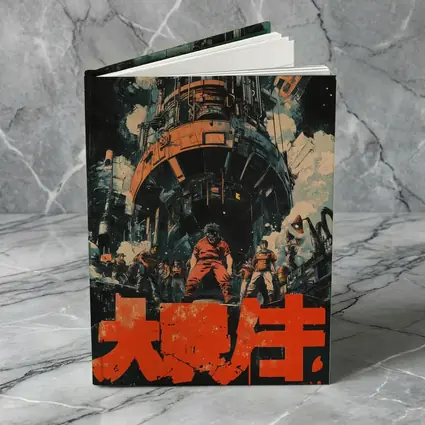 Retro Japanese Anime Industrial Sci Fi Scene