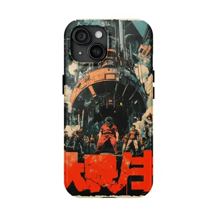 Retro Japanese Anime Industrial Sci Fi Scene
