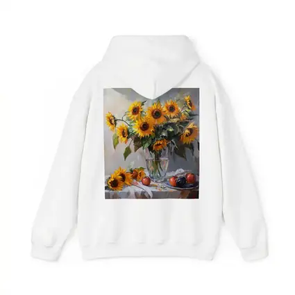 Sunflowers In Glass Vase Still Life Painting