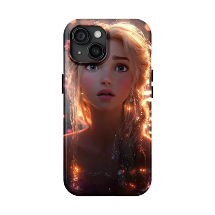 Fantasy Girl Glowing Water Magical Night