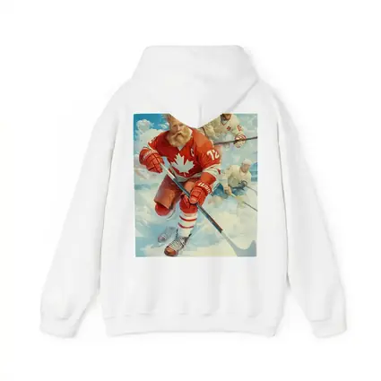Canada Hockey Player Action Ice Painting