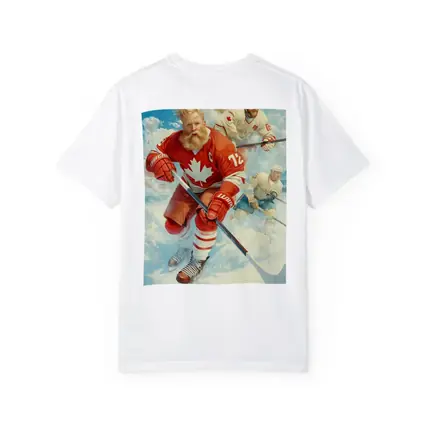 Canada Hockey Player Action Ice Painting