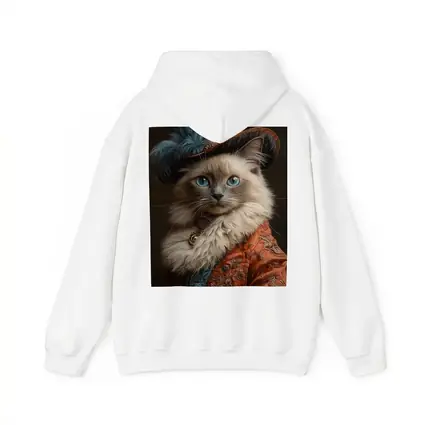 Ragdoll Cat Royal Renaissance Portrait Dark Background