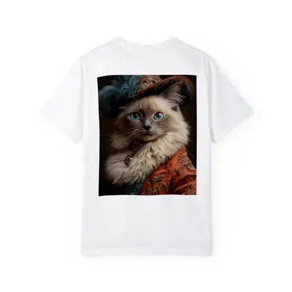 Ragdoll Cat Royal Renaissance Portrait Dark Background