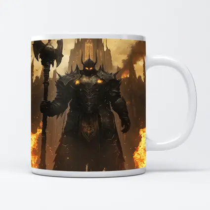 Dark Armored Warrior Fire Gothic Castle