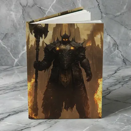 Dark Armored Warrior Fire Gothic Castle