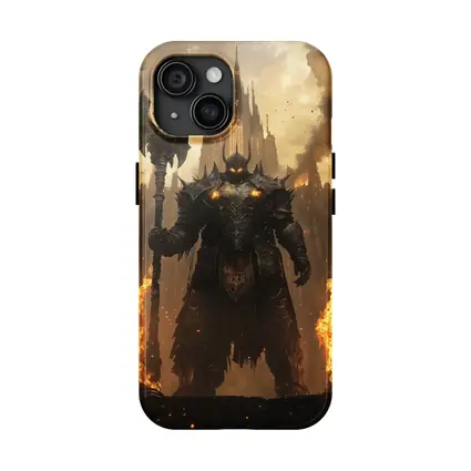 Dark Armored Warrior Fire Gothic Castle