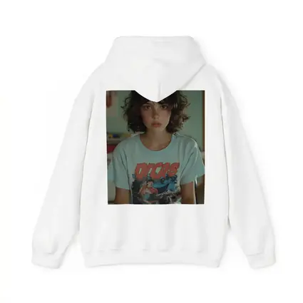 Young Girl Wearing Graphic Tee Classroom