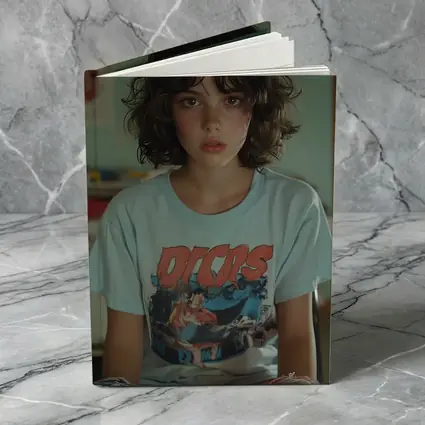 Young Girl Wearing Graphic Tee Classroom