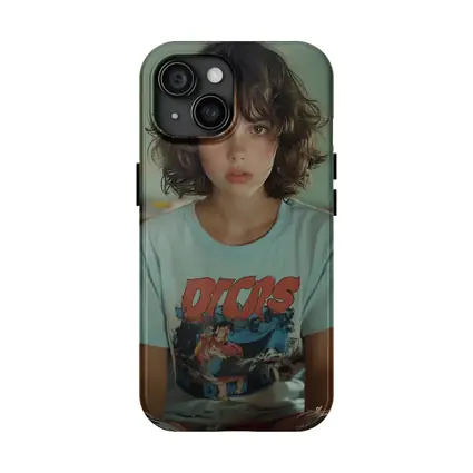 Young Girl Wearing Graphic Tee Classroom