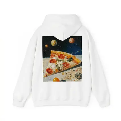 Pizza Slice Floating In Outer Space