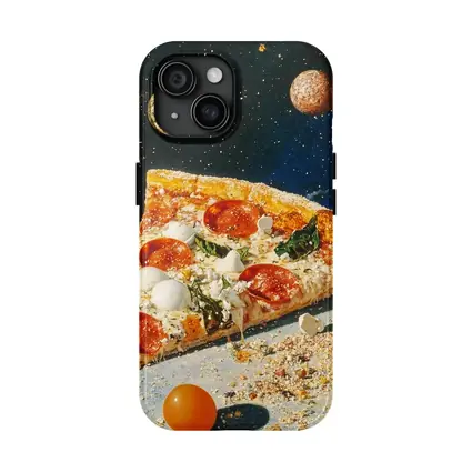 Pizza Slice Floating In Outer Space
