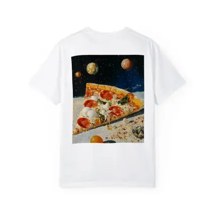 Pizza Slice Floating In Outer Space