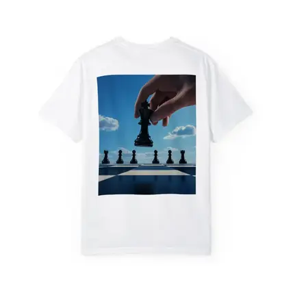 Chess King Move Blue Sky Background