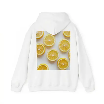 Fresh Lemon Slices On White Background