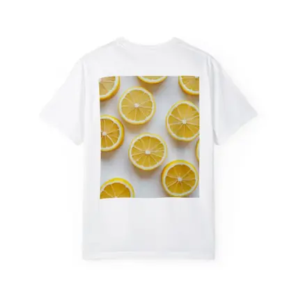 Fresh Lemon Slices On White Background