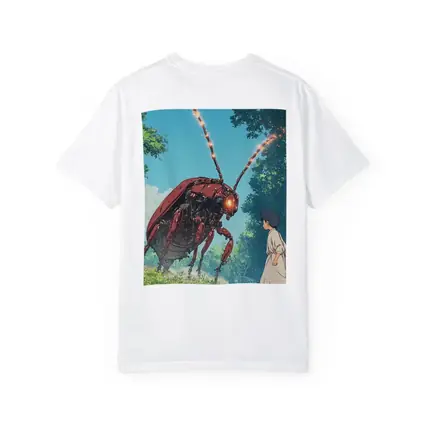 Giant Mech Beetle Anime Forest Encounter