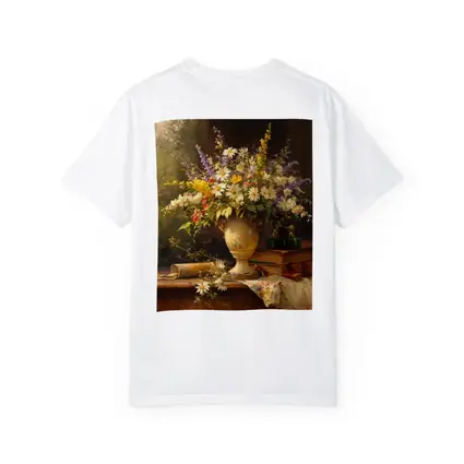 Classic Still Life Daisies Lavender Floral Painting