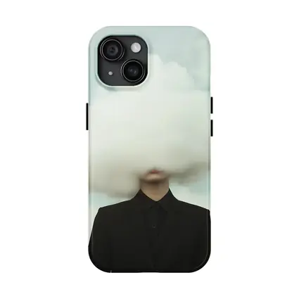 Person In Black Suit Cloud Head Sky
