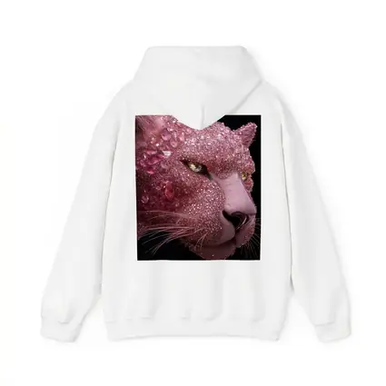 Pink Diamond Encrusted Panther Dark Background