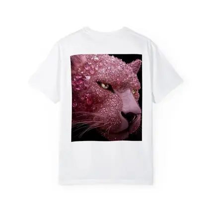 Pink Diamond Encrusted Panther Dark Background