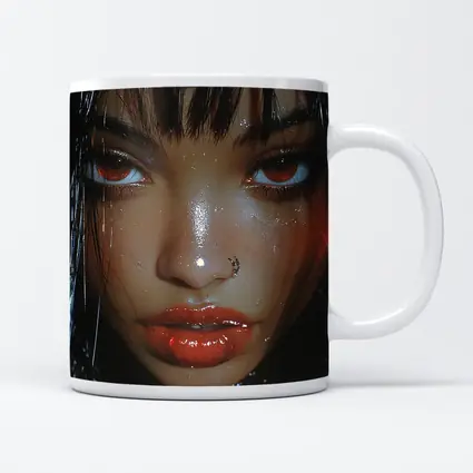 Dark Fantasy Digital Portrait Glowing Eyes