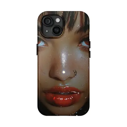 Dark Fantasy Digital Portrait Glowing Eyes