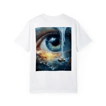 Surreal Eye Waterfall Ocean Boat Sunset