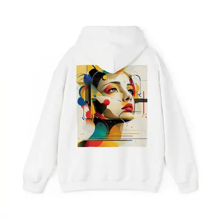 Abstract Woman Face Geometric Bauhaus Art