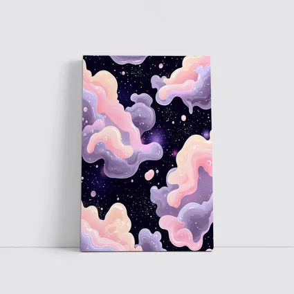 Pastel Galaxy Clouds Dreamy Space Art