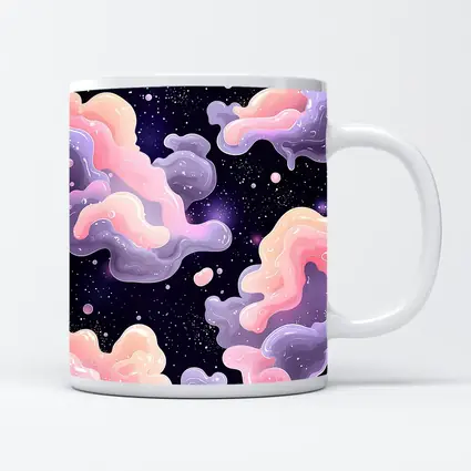 Pastel Galaxy Clouds Dreamy Space Art