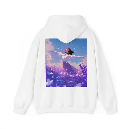 Anime Girl Dancing in Lavender Field