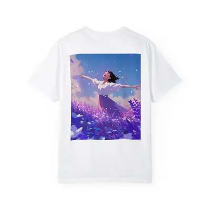 Anime Girl Dancing in Lavender Field