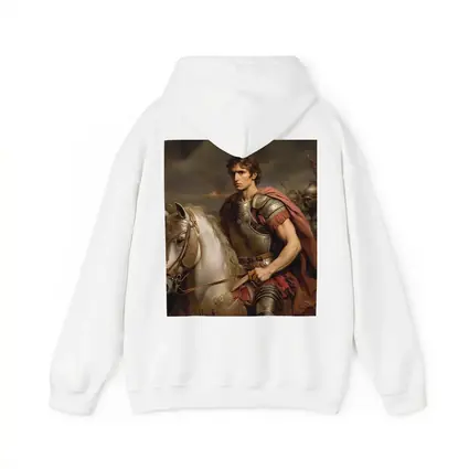 Roman General on White Horse Battle Scene