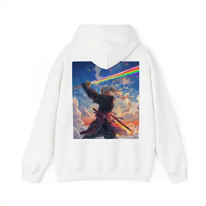 Anime Samurai Warrior Rainbow Sky Art