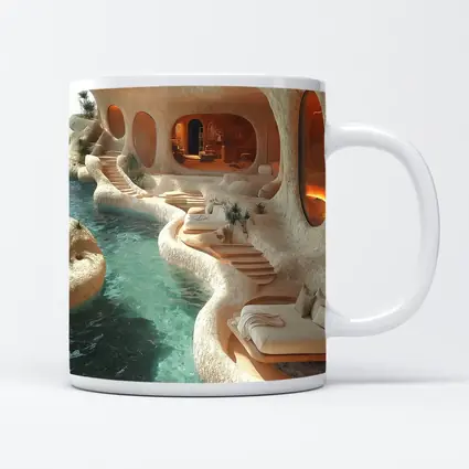 Organic Cave Architecture Pool Luxury Interior