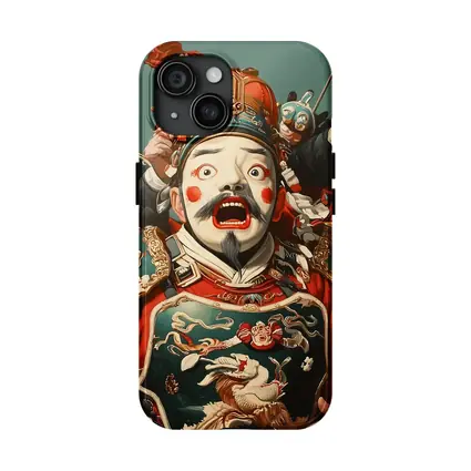 Chinese Opera Warriors Traditional Red Costume Art