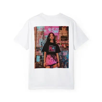 K-Pop Girl Neon Urban Street Style