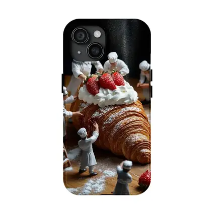 Tiny Chefs Decorating Giant Strawberry Croissant