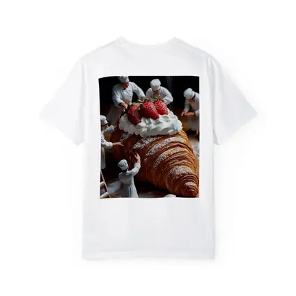 Tiny Chefs Decorating Giant Strawberry Croissant