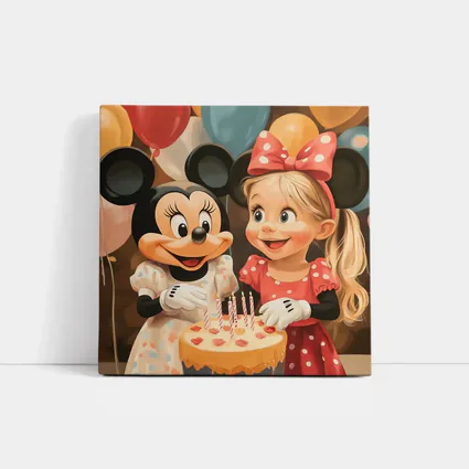Girl And Mouse Cartoon Birthday Party Balloons