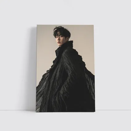 Young Asian Man Dramatic Black Cloak Portrait